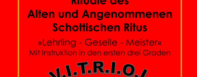 Rituale 1-3 des AASR für Freimaurermeister